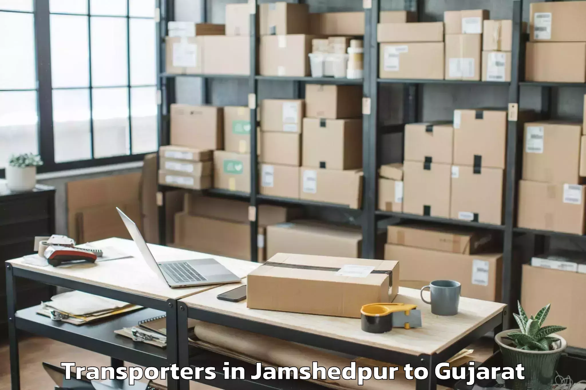 Professional Jamshedpur to Adalaj Transporters